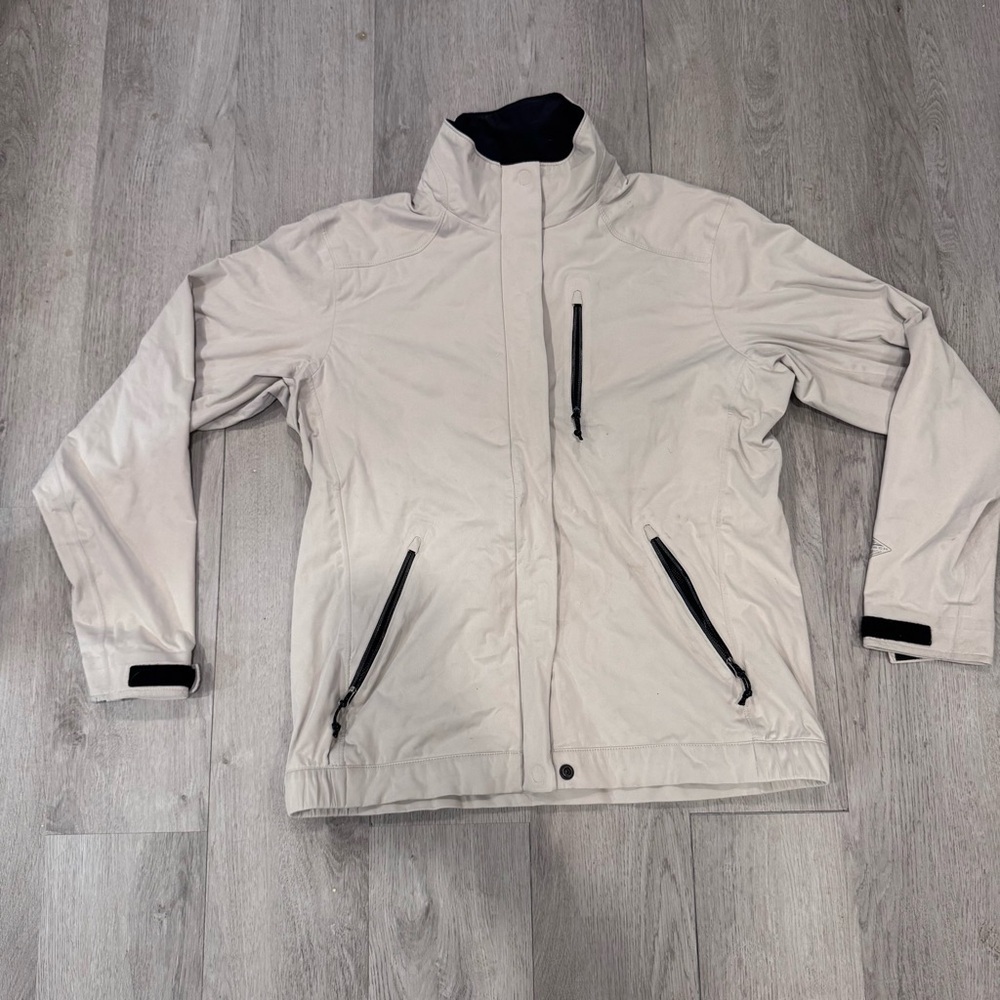 Columbia Women's Titanium Lightweight Full-Zip Windbreaker Medium Beige Outdoors